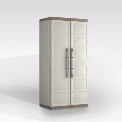 ARMADIO PORTASCOPE MOD. EXCELLENCE XL IN RESINA CM 89X54 H 182 BEIGE E TORTORA: vendita online ARMADIO PORTASCOPE MOD. EXCELLENCE XL IN RESINA CM 89X54 H 182 BEIGE E TORTORA in offerta