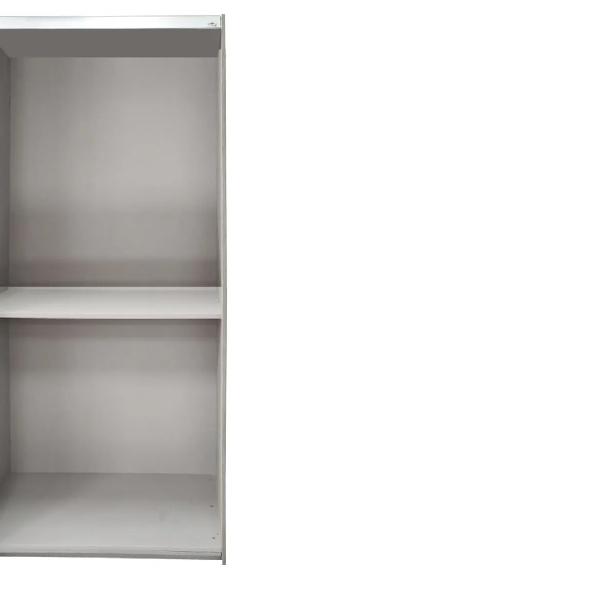 ARMADIO UNICO CM 240X63 H. 220 ROVERE TARTUFO E BIANCO LUCIDO
