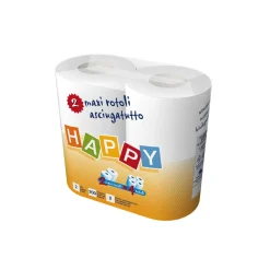 ASCIUGATUTTO 2VELI 2ROTOLI 200STRAPPI HAPPY COMPATTO: vendita online ASCIUGATUTTO 2VELI 2ROTOLI 200STRAPPI HAPPY COMPATTO in offerta