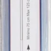 ASTA TENDA DOCCIA DRITTA DA CM 75 A 125 IN PVC BIANCO