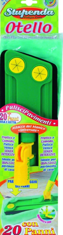 ATTREZZO PULISCIPAVIMENTO OTELLO CON 20 PANNI: vendita online ATTREZZO PULISCIPAVIMENTO OTELLO CON 20 PANNI in offerta