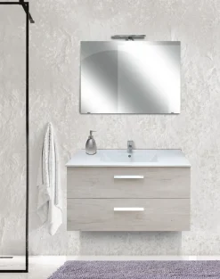 Bagno Completo in Olmo Bianco: arredo bagno a prezzi Bassi