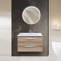 BAGNO COMPLETO MOD. ANGELA CM 80 QUERCIA NATURALE