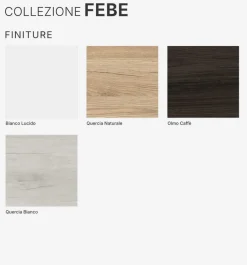 BAGNO COMPLETO MOD. FEBE CM 82 BIANCO LUCIDO
