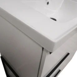 BAGNO COMPLETO MOD. FEBE CM 82 BIANCO LUCIDO