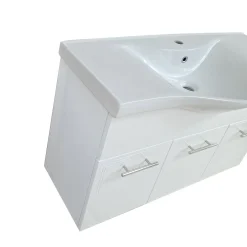 BAGNO COMPLETO MOD.SOLE CM 100 BIANCO LUCIDO