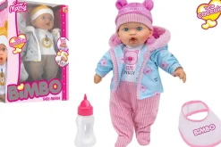 BAMBOLA SOFFICE 41CM CON BIBERON E BAVAGLIO ASSORTITO: vendita online BAMBOLA SOFFICE 41CM CON BIBERON E BAVAGLIO ASSORTITO in offerta