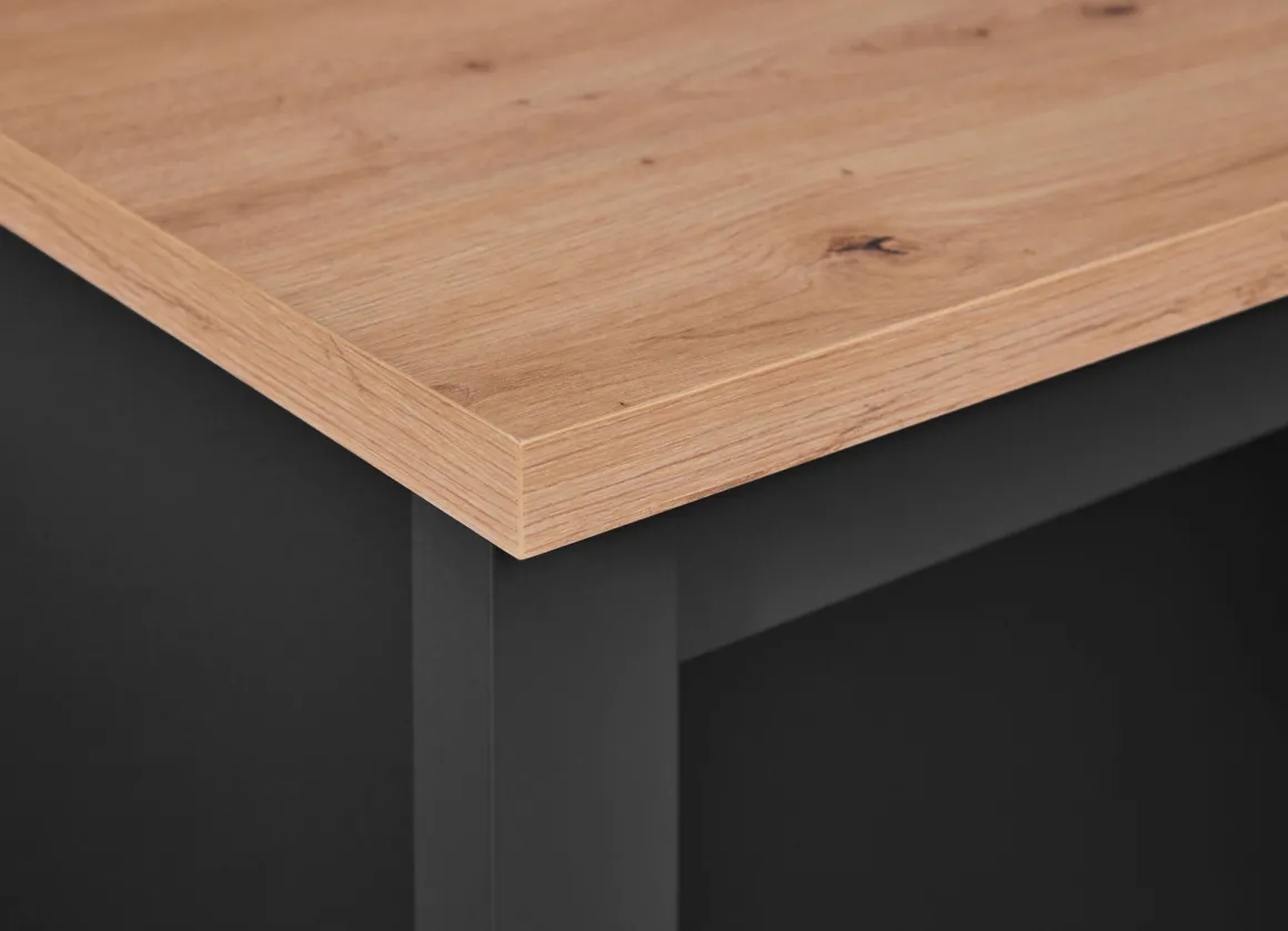 BANCONE HELINA CM 124X75 BLACK E ROVERE ARTISAN
