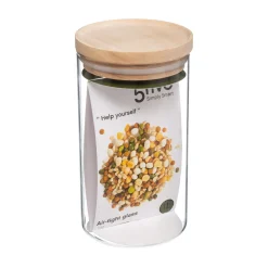 BARATTOLO ERMETICO IN VETRO BOROSILICATO 10X17.3CM 1LT