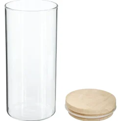 BARATTOLO ERMETICO IN VETRO BOROSILICATO 10X18CM 1.3LT