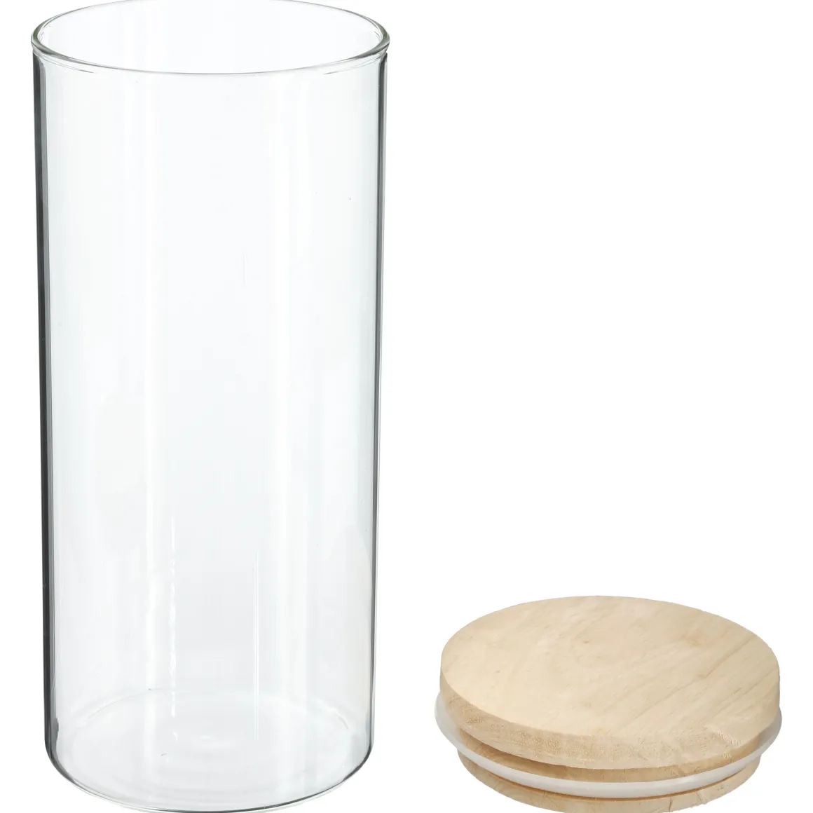 BARATTOLO ERMETICO IN VETRO BOROSILICATO 10X18CM 1.3LT