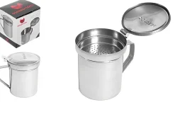 BARATTOLO FILTRA OLIO IN METALLO 500ML D 9.5 H 12CM