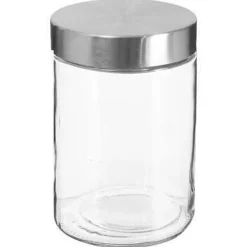 BARATTOLO IN VETRO CON TAPPO IN METALLO 1.2LT