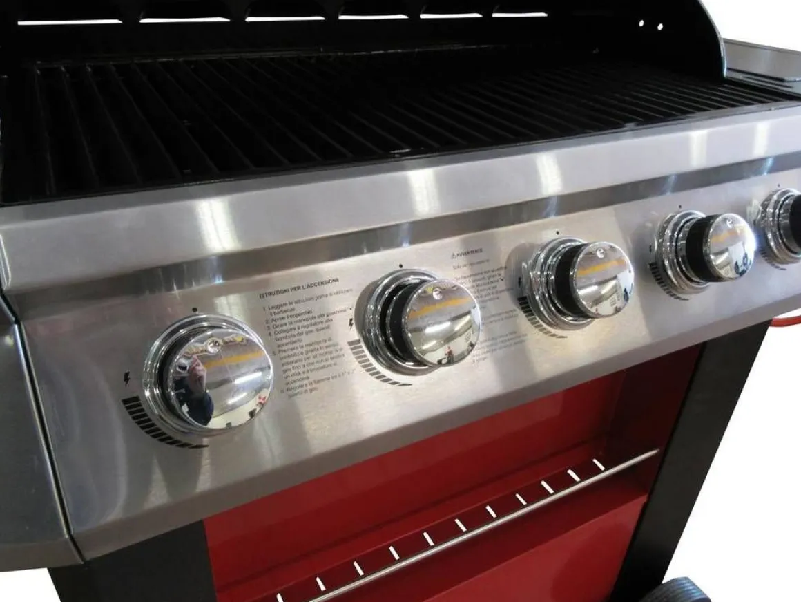 Barbecue a gas: Barbecue rosso master cook