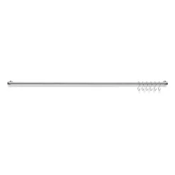 BARRA CON 6 GANCI LONARDO IN FERRO CROMATO 78CM