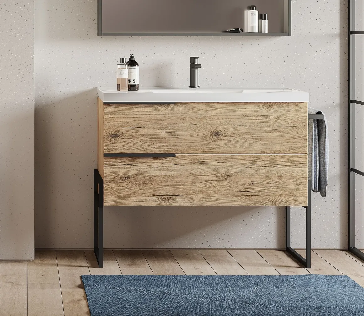 BASE BAGNO FEBE CM 102 QUERCIA NATURALE
