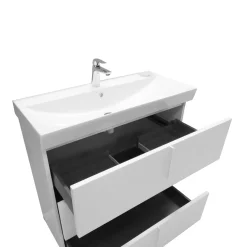 BASE BAGNO MOD. B201 CM 85 BIANCO OPACO