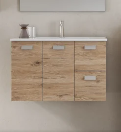 BASE BAGNO SOSPESA ANGELA CM 81 QUERCIA NATURALE