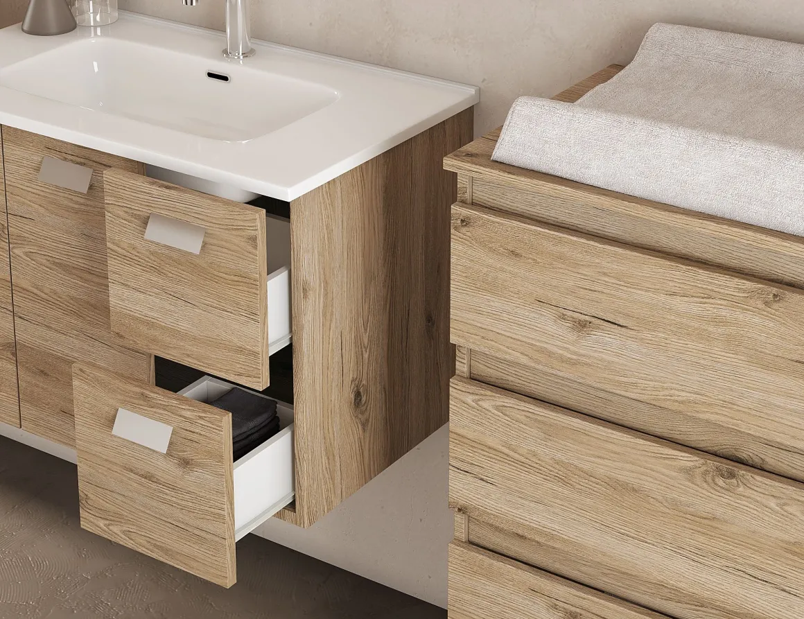 BASE BAGNO SOSPESA ANGELA CM 81 QUERCIA NATURALE