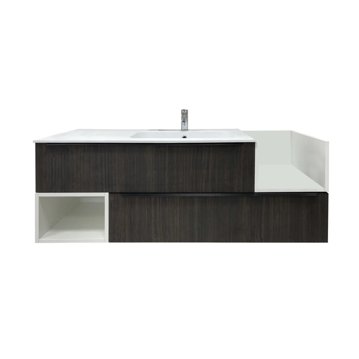 BASE BAGNO SOSPESA MOD. B201 CM 140 COLORE LAOS E BIANCO OPACO