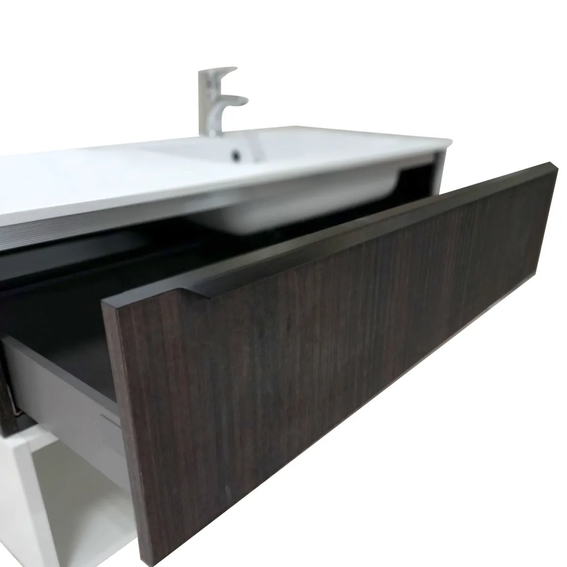 BASE BAGNO SOSPESA MOD. B201 CM 140 COLORE LAOS E BIANCO OPACO