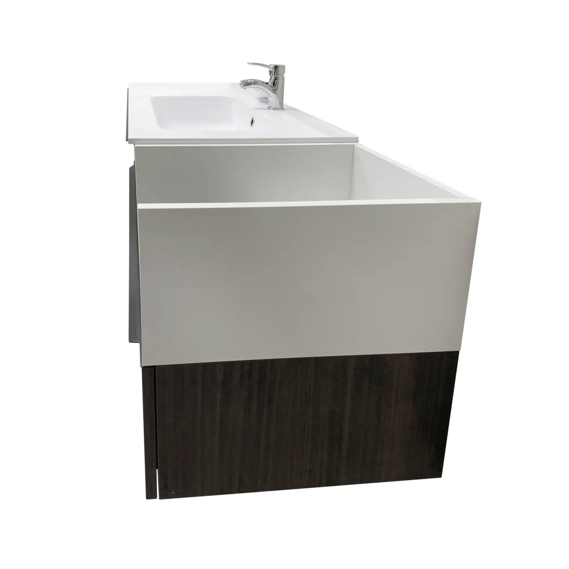 BASE BAGNO SOSPESA MOD. B201 CM 140 COLORE LAOS E BIANCO OPACO