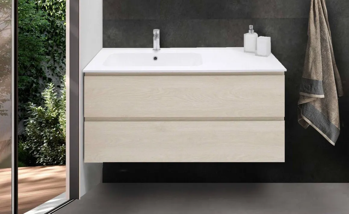 BASE BAGNO SOSPESA MOD. B-GO CM 105 COLORE SETA