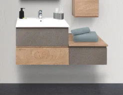 BASE BAGNO SOSPESA MOD. B-GO CM 120 COLORE KIKI E CRETE