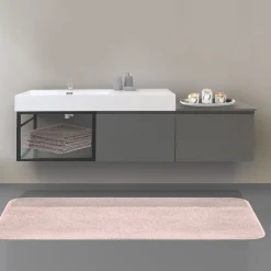 BASE BAGNO SOSPESA MOD. B-GO CM 180 LACCATO PELTRO SABBIATO