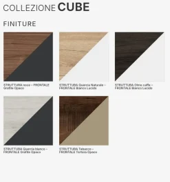 BASE BAGNO SOSPESA MOD. CUBE CM 80 NOCE