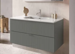 BASE BAGNO SOSPESA MOD. LINE CM 102 GRIGIO OPACO
