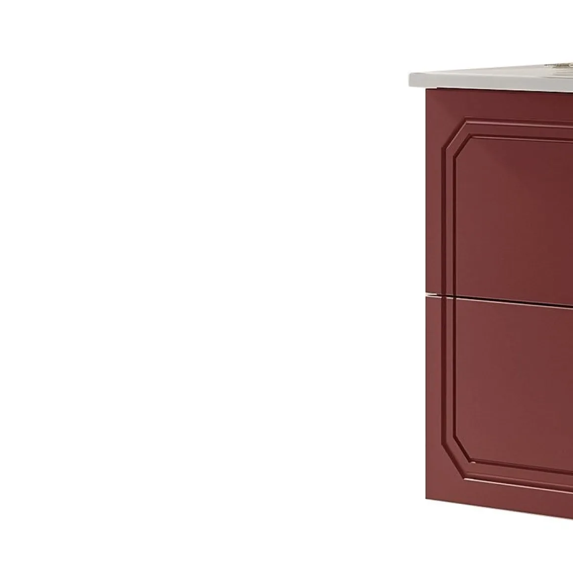 BASE BAGNO SOSPESA MOD. MAYA2 CM 81 RUGGINE OPACO CON SERIGRAFIA