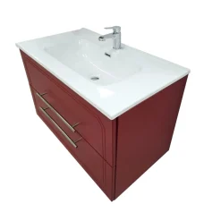 BASE BAGNO SOSPESA MOD. MAYA2 CM 81 RUGGINE OPACO CON SERIGRAFIA