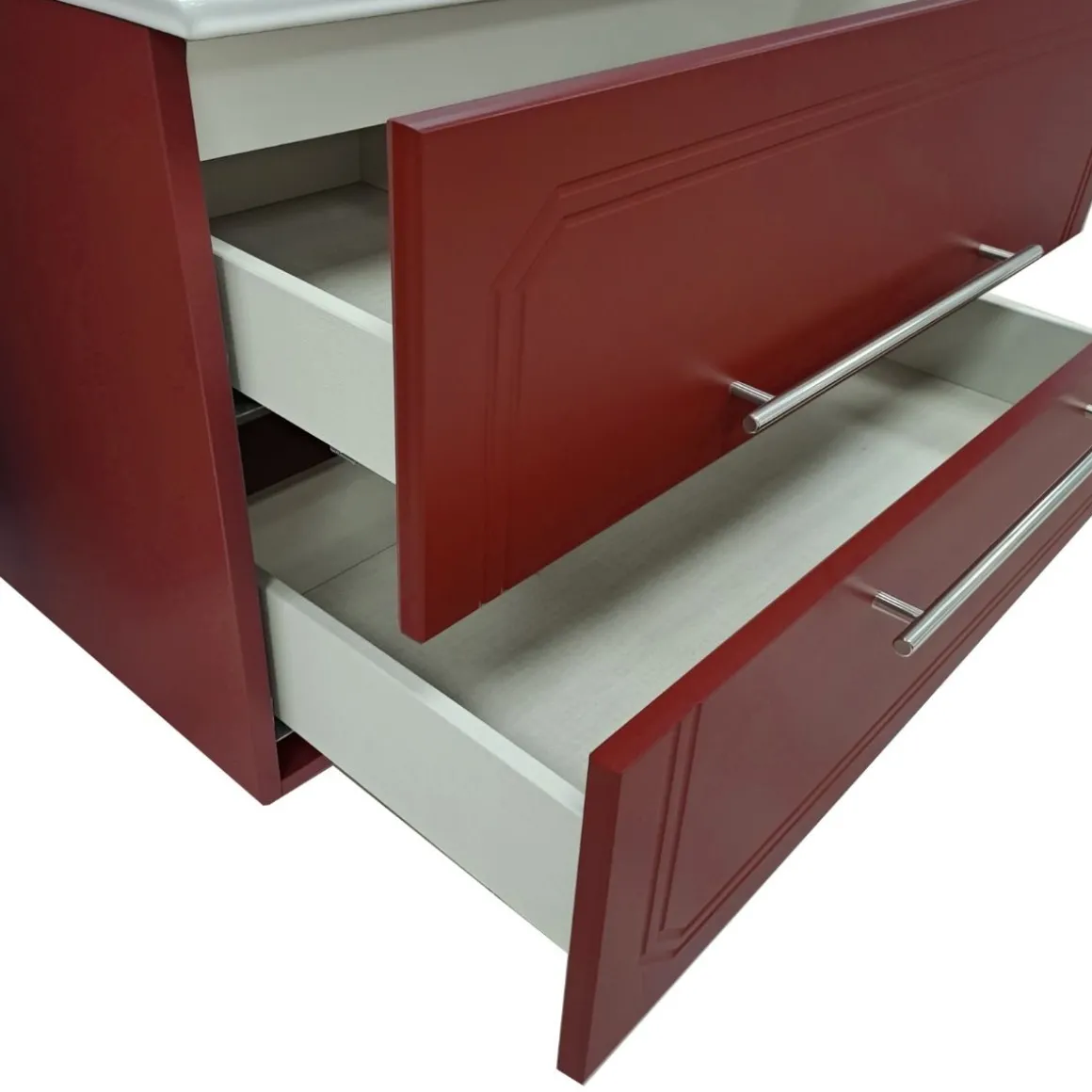 BASE BAGNO SOSPESA MOD. MAYA2 CM 81 RUGGINE OPACO CON SERIGRAFIA
