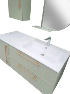 BASE BAGNO SOSPESA MOD. PICTA CM 120 AGAVE OPACO