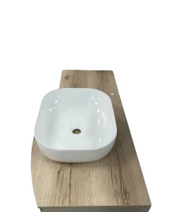 BASE BAGNO SOSPESA MOD. SFERA CM 121 TORTORA OPACO