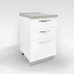 BASE CASSETTIERA MIRA CM 45 BIANCO LUCIDO