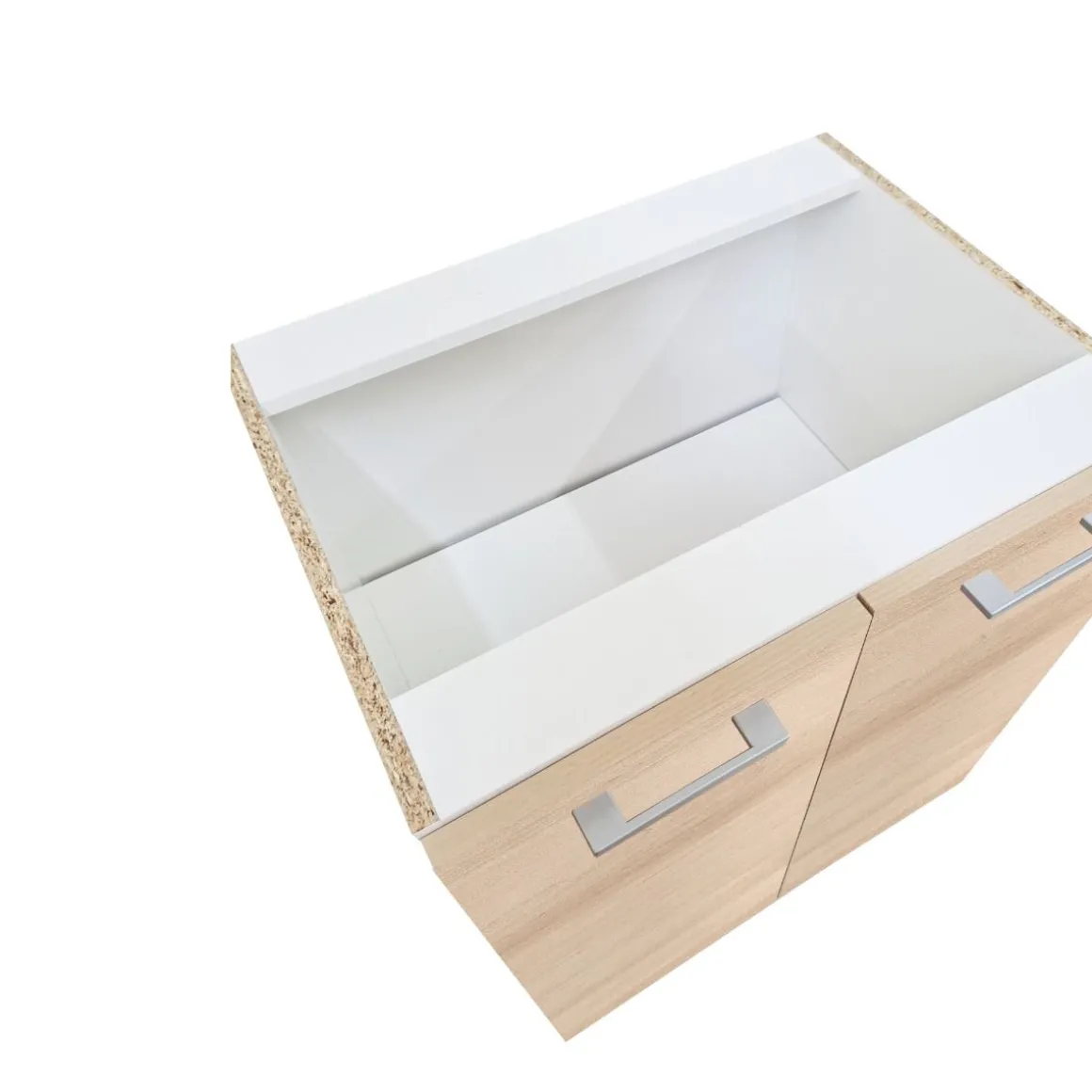 Base Eco Cm 80x46 H. 82 Bianco E Rovere Artisan in offerta