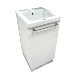 Base lavatoio in laminato perla