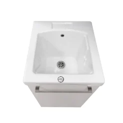 Base lavatoio in laminato perla