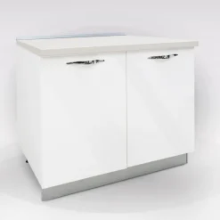 BASE MIRA 90X60 H. 86 BIANCO LUCIDO