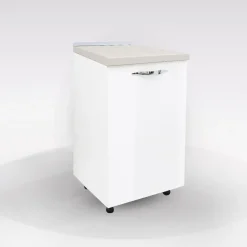 BASE MIRA 45X60 H. 86 BIANCO LUCIDO