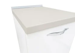 BASE MIRA 45X60 H. 86 BIANCO LUCIDO