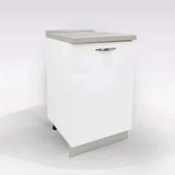 BASE MIRA 60X60 H. 86 BIANCO LUCIDO