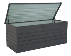 BAULE DA ESTERNO CM 132X60 H 62 ACCIAIO ANTRACITE: vendita online BAULE DA ESTERNO CM 132X60 H 62 ACCIAIO ANTRACITE in offerta