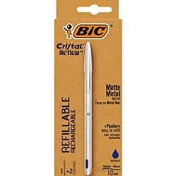 BIC - PENNA A SFERA CRISTAL RE'NEW CON 2 RICAMBI REFILL BLU: vendita online BIC - PENNA A SFERA CRISTAL RE'NEW CON 2 RICAMBI REFILL BLU in offerta