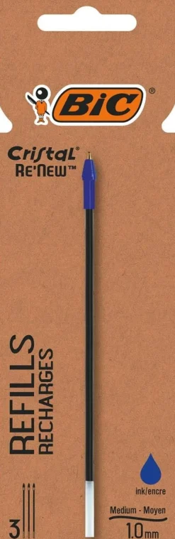 BIC - SET 3 REFILL PER PENNA SFERA CRISTAL BLU: vendita online BIC - SET 3 REFILL PER PENNA SFERA CRISTAL BLU in offerta