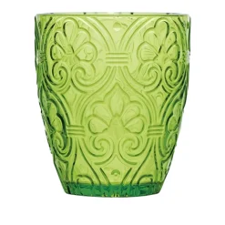 BICCHIERE DA ACQUA LINEA CORINTO IN VETRO VERDE 300ML