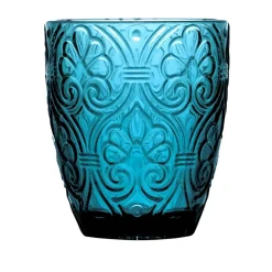 BICCHIERE DA ACQUA LINEA CORINTO IN VETRO BLUE 300ML
