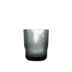BICCHIERE DA ACQUA LINEA LYRIC IN VETRO GRIGIO 28CL